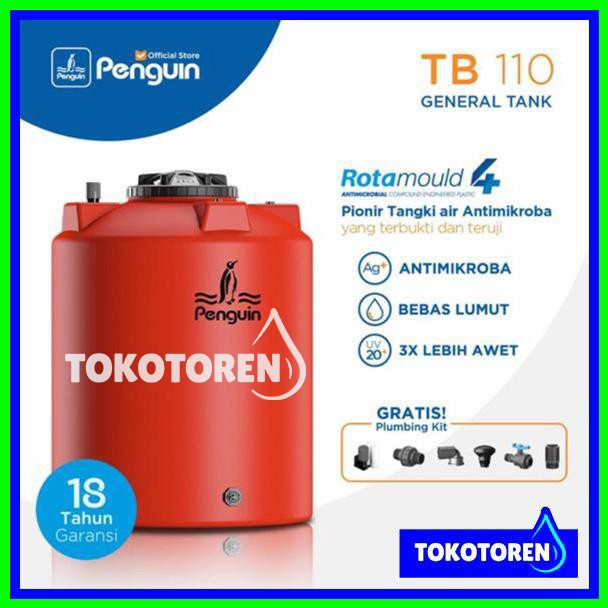 TOREN AIR PENGUIN TB 110 (1050L) GARANSI RESMI 18 TAHUN ANTI BOCOR