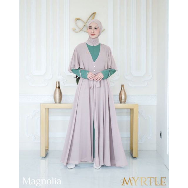 Sarimbit Aden hijab 2023 Gamis Myrtle Family series mewah