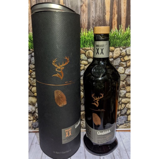botol bekas minuman keras miras glenfidich XX 750ml import premium botol antik botol unik