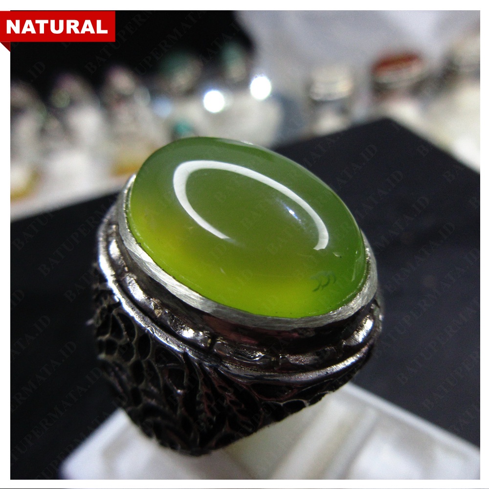 CHALCEDONY WARNA BELIMBING ACEH - CINCIN BATU PERMATA NATURAL