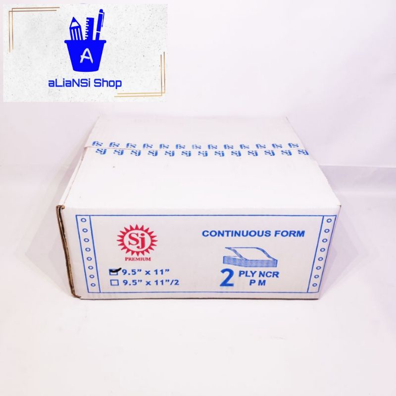 

Continuous Form 9,5" x 11" (2 PLY NCR) - merk SJ PREMIUM
