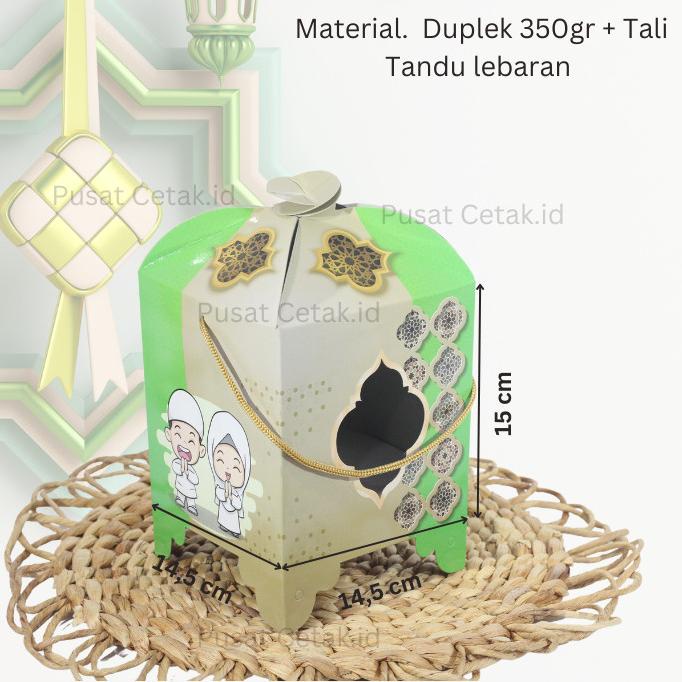 

salle Box Lebaran / Hampers Toples / Dus Kue Kering Idul Fitri Model Masjid