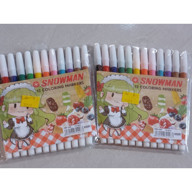 

Spidol Snowman set 12