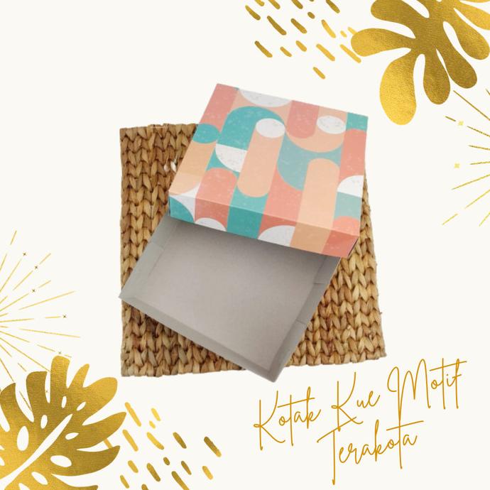 

salle Dus Kotak kue / kotak serbaguna motif kekinian 22x22x8