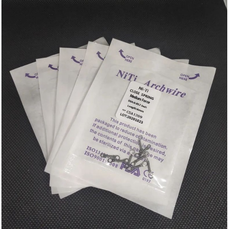 NiTi Close Coil Spring CCS orthodontics/Niti Close Coil Spring untuk miniscrew