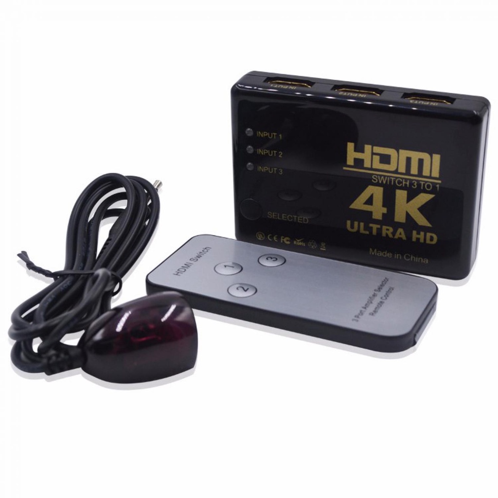 Robotsky HDMI Switcher 3 Port 4K x 2K Ultra HD - SY-301