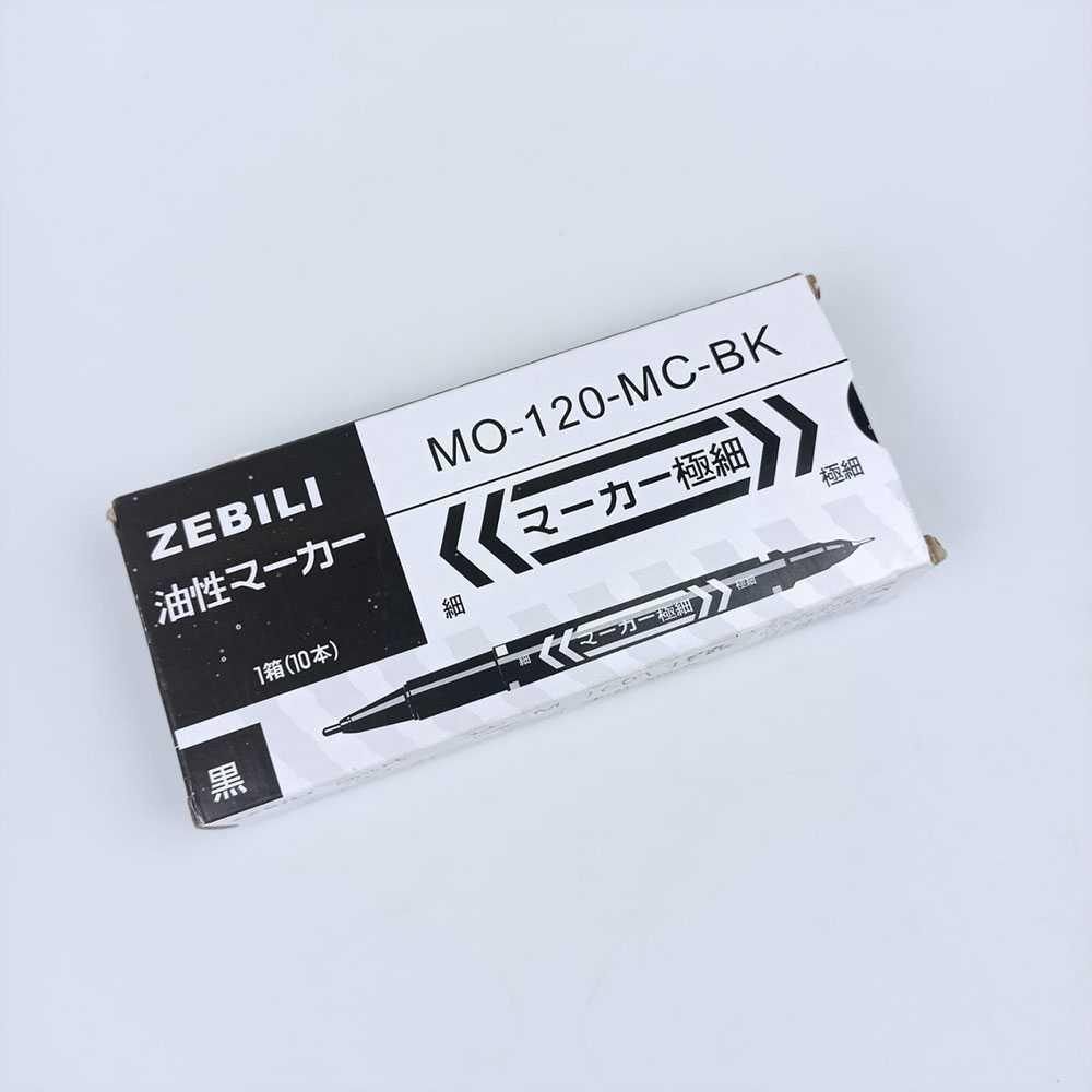 ZEBILI Spidol Permanen Serbaguna Dual Head Marker Waterproof 10 PCS O-120-MC