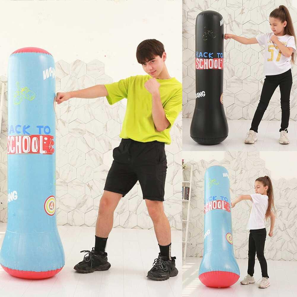 VKTECH Tiang Samsak Pompa Inflatable Boxing Training Target 120 cm K012