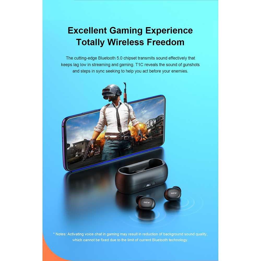 QCY TWS Bluetooth Earphone with Charging Case CY-T1C