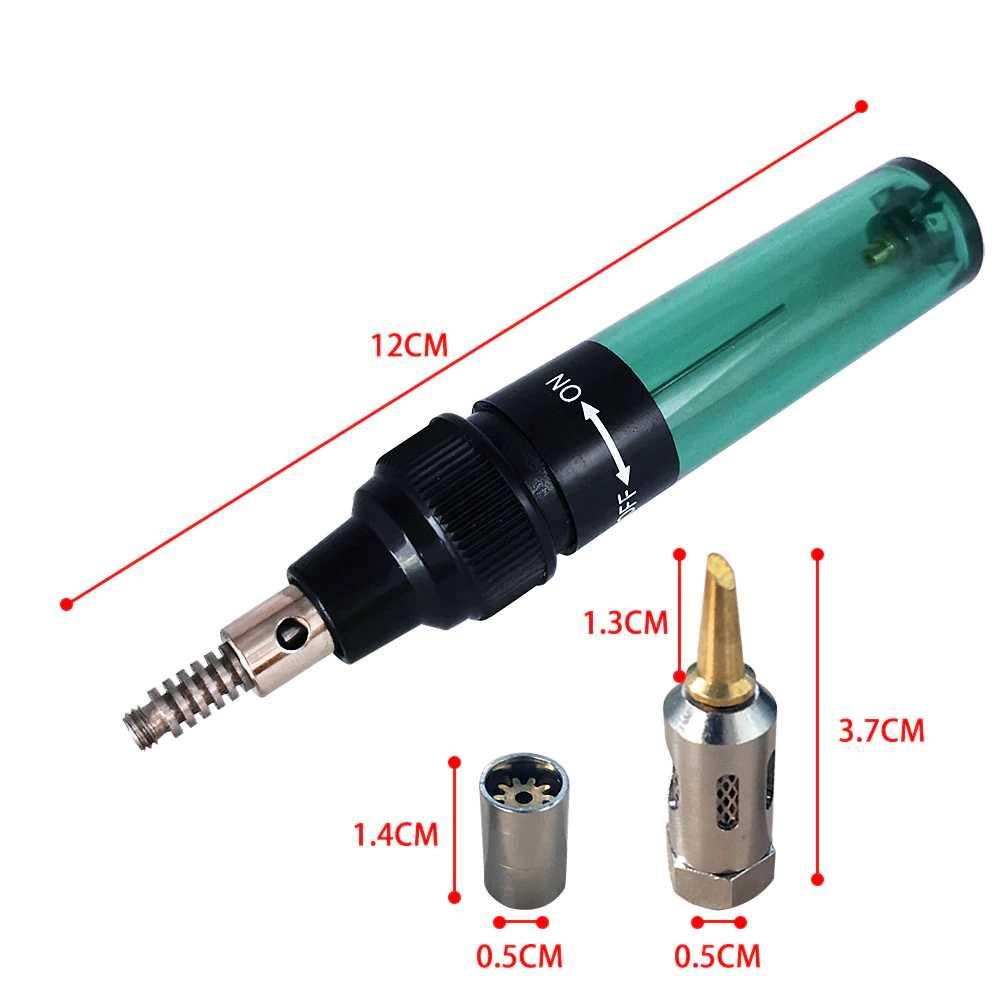 LEFAVOR Solder Gas Butane Portable Iron Pen - HT-F01 Solder Gas Portable Solder Listrik Timah Timah Solder Blower Solder Uap Setrika Uap Portable Taffware Gas Portabel Solder Tembak Blower Uap Solder Gas Tabung Gas Portable Lampu Tanpa Listrik