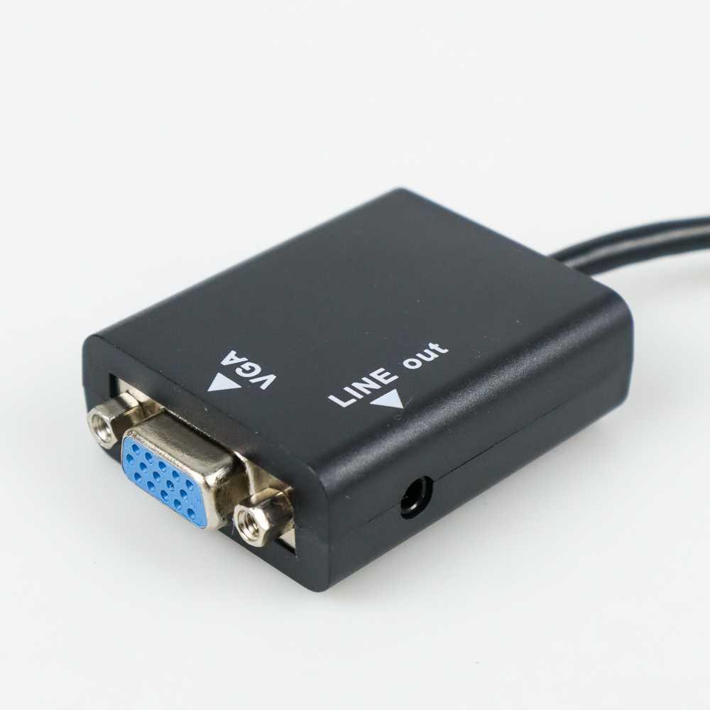 Taffware Kabel Adapter HDMI ke VGA Female Dengan Port Audio - HD008