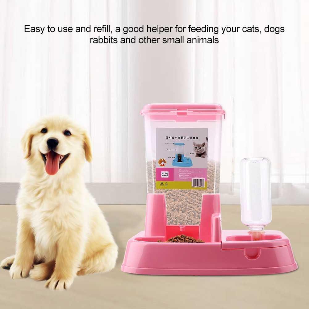 Tempat Makan Anjing Kucing Pet Food Dispenser PET0640 TaffHOME Hewan Peliharaan Tempat Makan Kucing Anti Semut Otomatis Tempat Makan Anjing Stainless Tempat Makan Anti Semut Tempat Makan Gantung Tempat Makan Anjing Otomatis Tempat Makan Hewan