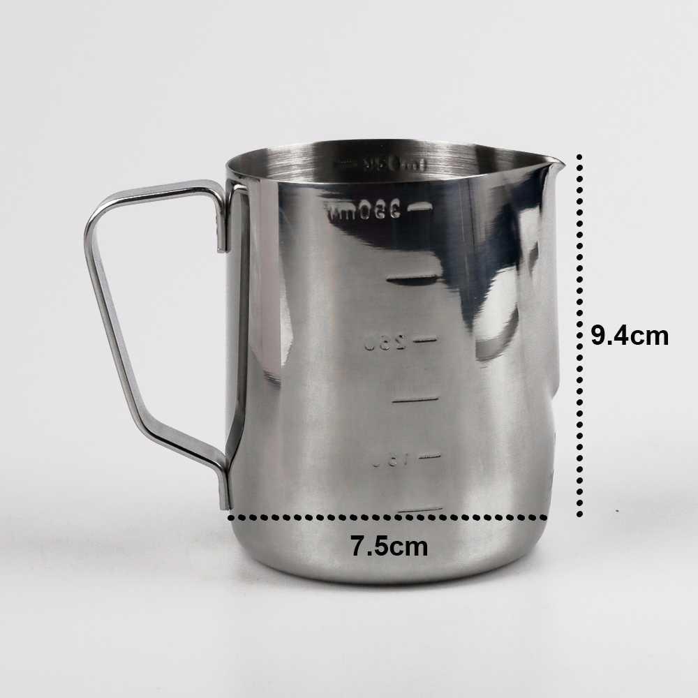 One Two Cups Gelas Milk Jug Kopi Espresso Latte Art Stainless - ZM0078