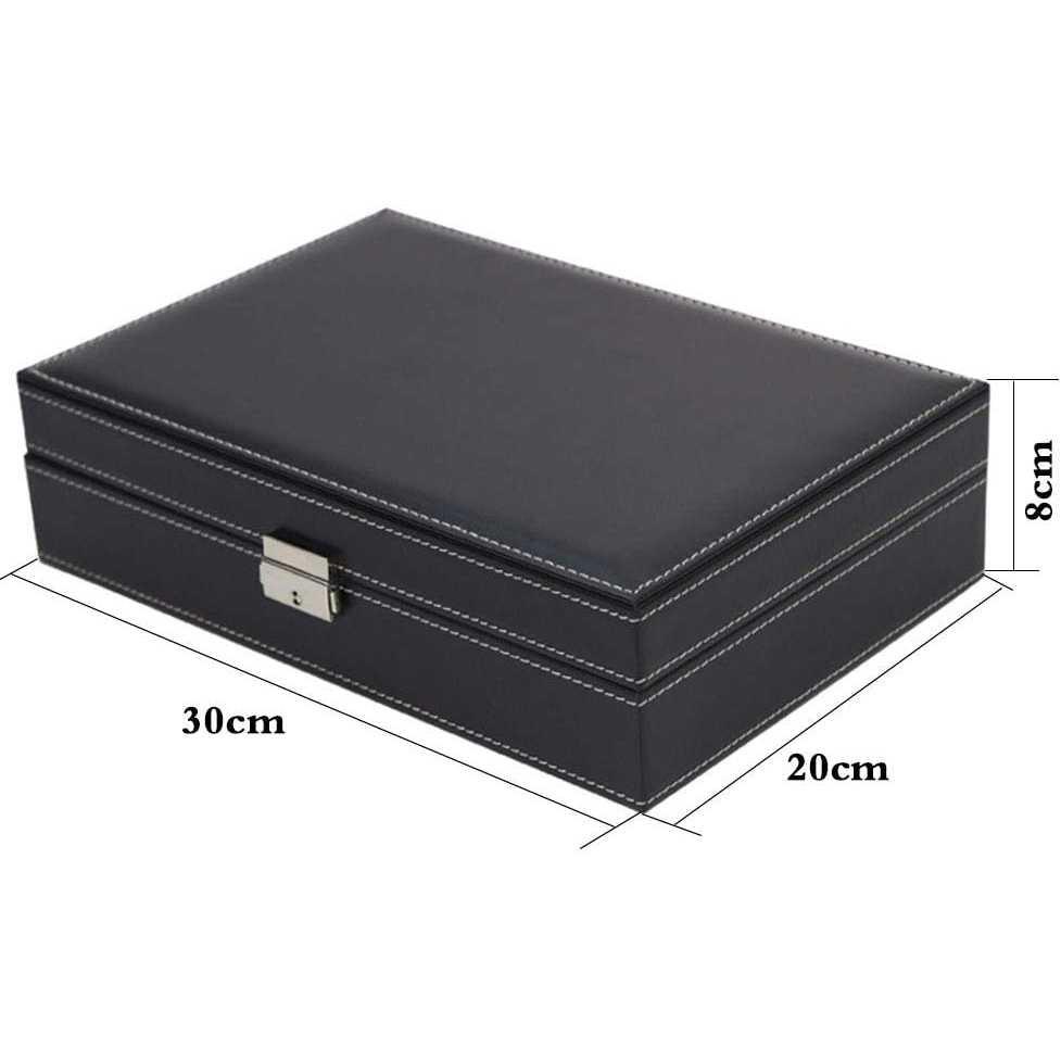 JOCESTYLE Kotak Jam Tangan Watch Box Kulit 8 + 2 Mixed Grids JO12 Kotak Perhiasan Emas Kotak Perhiasan Emas Tempat Perhiasan Seserahan Tempat Perhiasan Seserahan Box Perhiasan Seserahan Box Perhiasan Seserahan Kotak Gelang Perhiasan Kotak Gelang Perhiasan