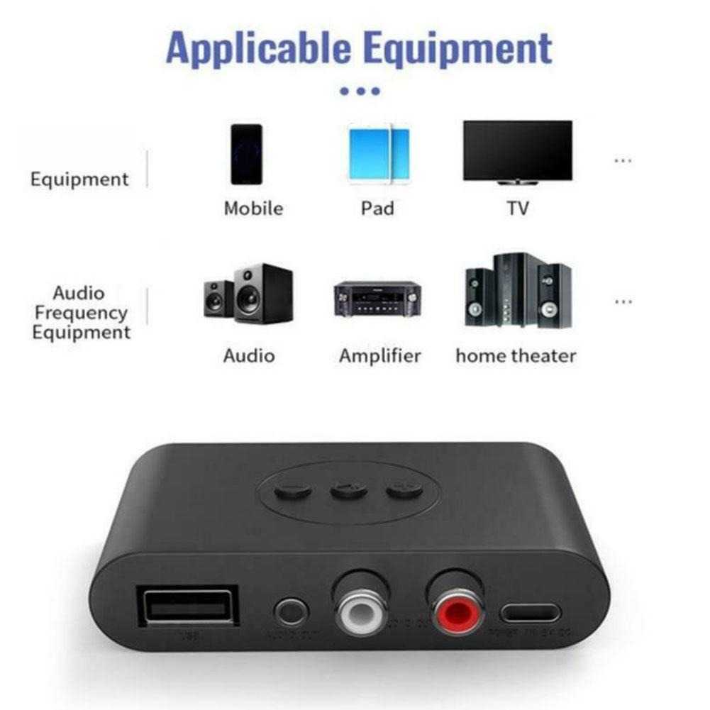 ( 100% BARANG ORI ) VIKEFON Audio Receiver Bluetooth 5.2 Adaptor RCA U Disk AUX 3.5 mm - BLS-B21