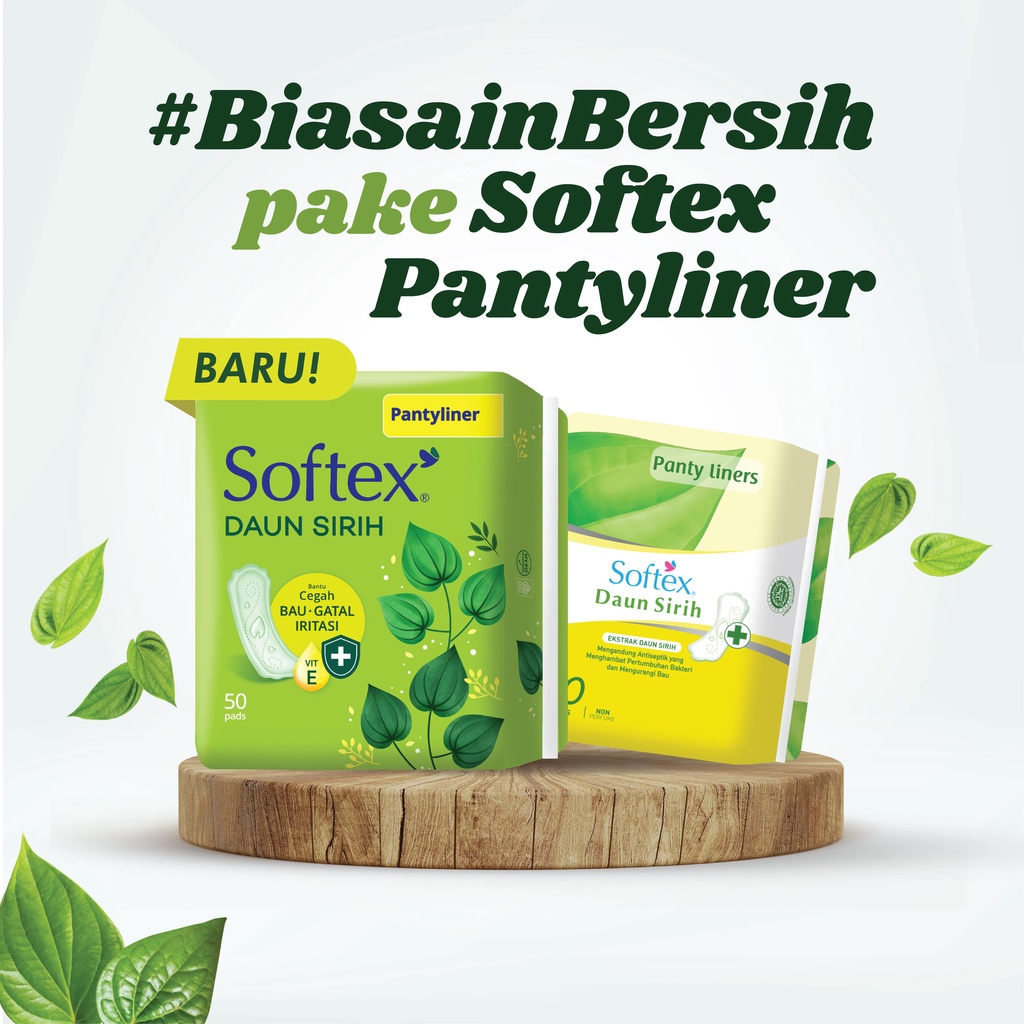 Pantyliner Softex Daun Sirih + Vitamin E isi 50 pads Image 2
