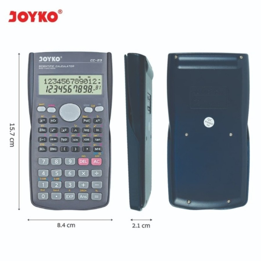 

Kalkulator Ilmiah JOYKO CC-23 - Scientific Calculator CC-23CO Original