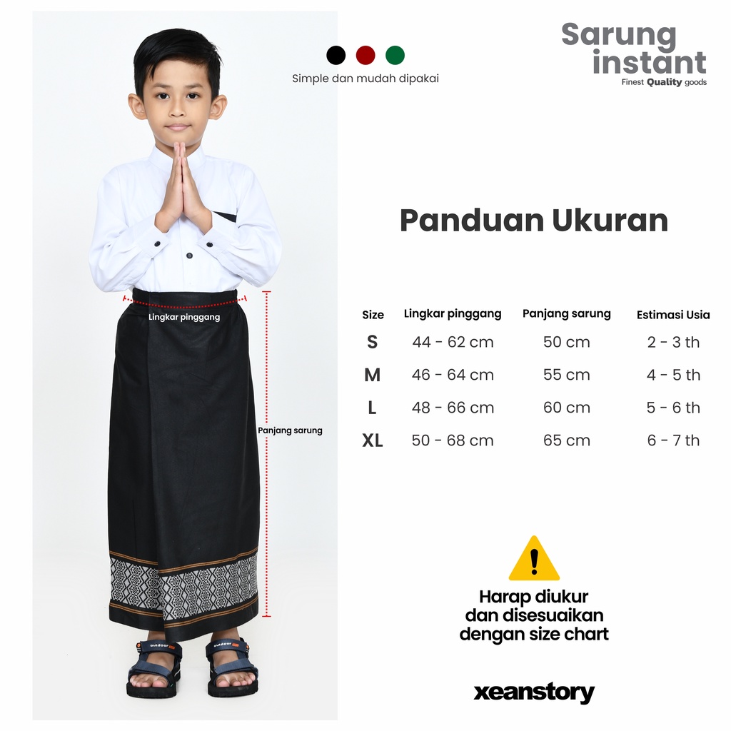 Sarung instant anak