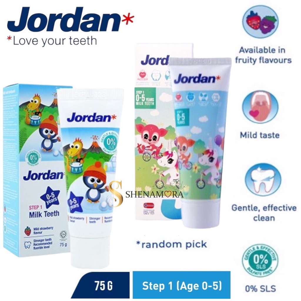 Jordan Baby Kids Toothpaste | Pasta Gigi 75gr