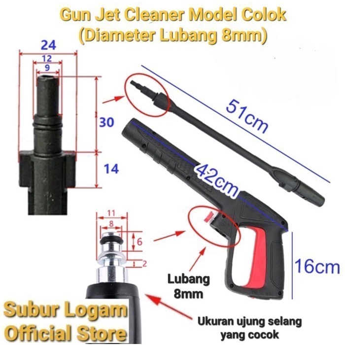 GUN TEMBAKAN JET CLEANER (ALTERNATIF) UNTUK MAKITA