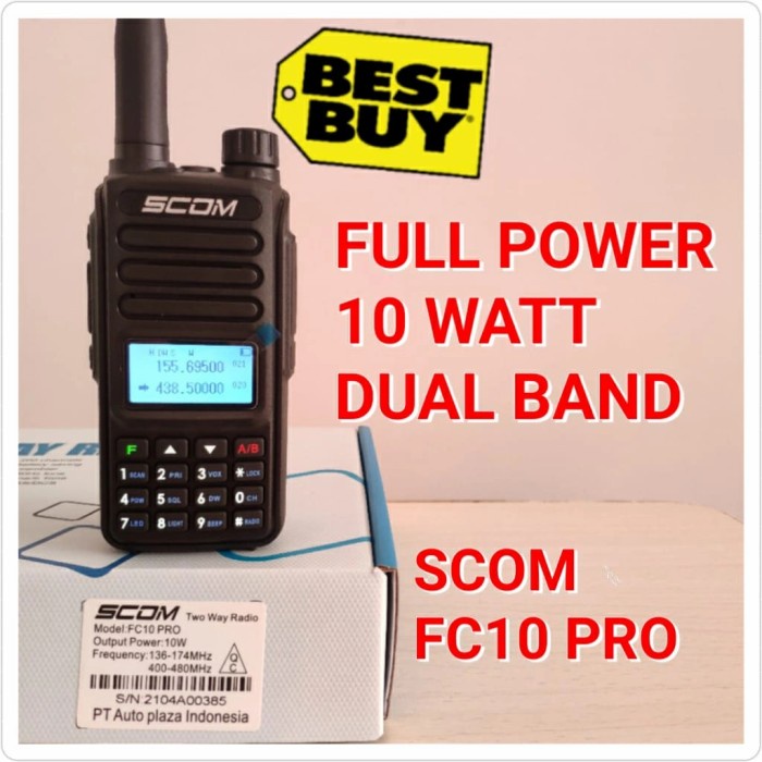 [Talkie] Ht Scom Fc10 Pro 10 Watt Dual Band [4Ds40F]