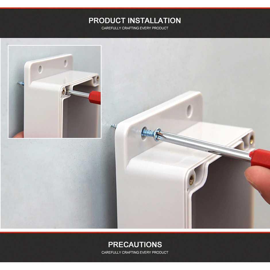 AIRLGEE Box Panel Listrik Kotak Sambungan Waterproof 240 x 120 x 75 mm 1-2