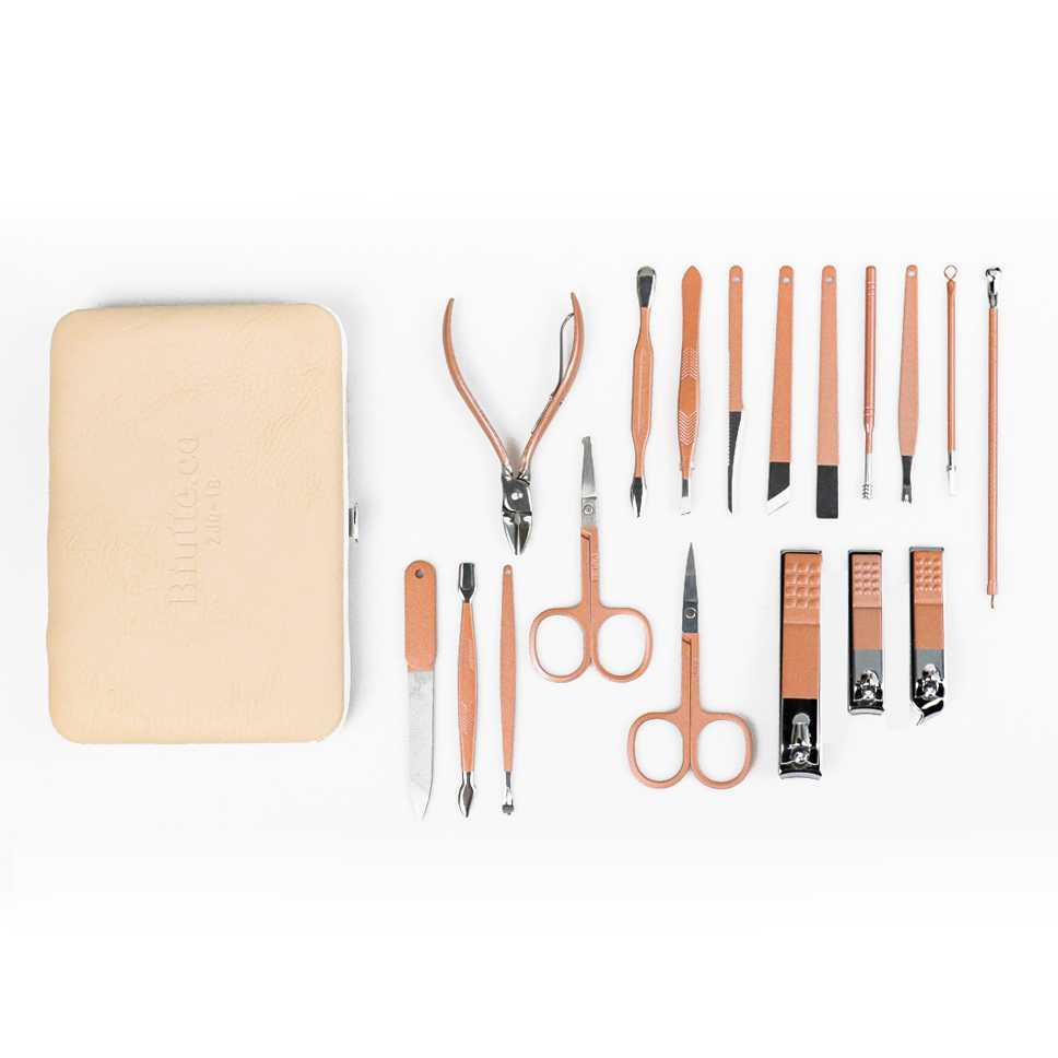 Set Gunting Kuku Manicure Pedicure 18 PCS Biutte.co Nail Art ZJQ-18 Sugar Baby Gunting Kuku Baby Safe Newborn Gunting Kuku Bayi Gunting Kuku Set Gunting Kuku Cantengan Manicure Set Potong Kuku Bayi Set Newborn Bantengan Manicure Gunting Kuku Miring Pemoto