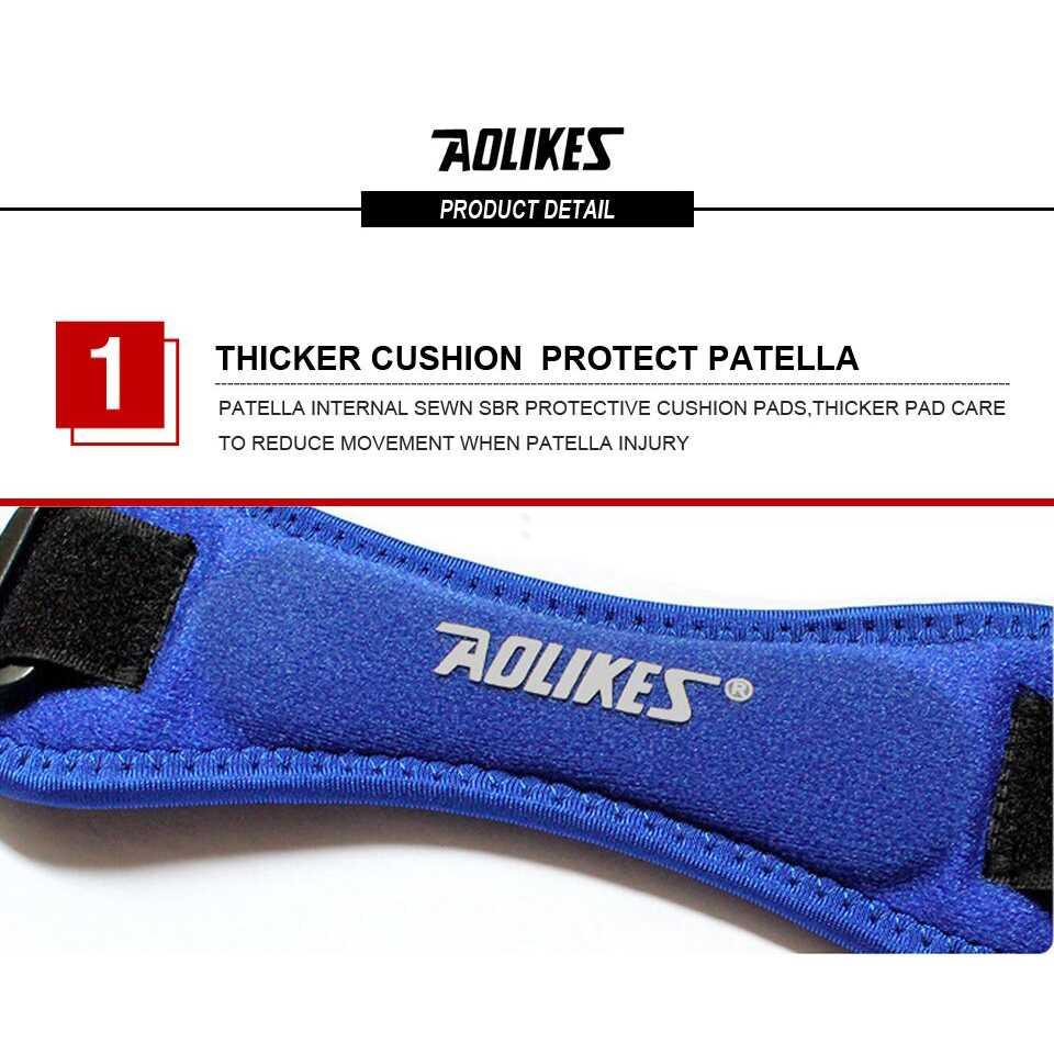 AOLIKES Pelindung Lutut Olahraga Knee Support Brace Wrap A-7919 Sepeda Anak Bola Sepatu Roda Deker Lutut Futsal Basket Kneepad Futsal Pelindung Lutut Deker Lutut Volly Pelindung Lutut Bayi Pelindung Lutut Futsal Basketball Speda Anak Kneepad Basket Deker