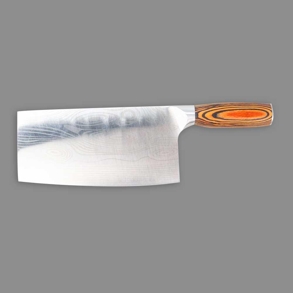 KOBACHI Pisau Dapur Chef Damascus Pattern Cleaver Knife 7 Inch DMC4 Pisau Set Pisau Dapur Pisau Dapur Set Set Pisau Dapur Peralatan Dapur Lengkap Alat Masak Set Pisau Kecil Pisau Set Talenan Pancing Set Lengkap Knife Pisau Dapur Super Tajam Pisau Tajam Pi