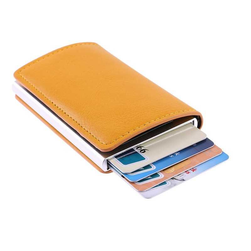 Dompet Kartu Anti RFID Bahan Kulit dengan Holder Aluminium B-005 Magnetik Dompet Kartu Rfid Dompet Anti Rfid Dompet Kebutuhan Dompet Anti Rfid Magnetik Aksesoris Wanita Kebutuhan Wanita Dompet Rfid Wanita Dompet Rfid Kulit Dompet Rfid Blocking