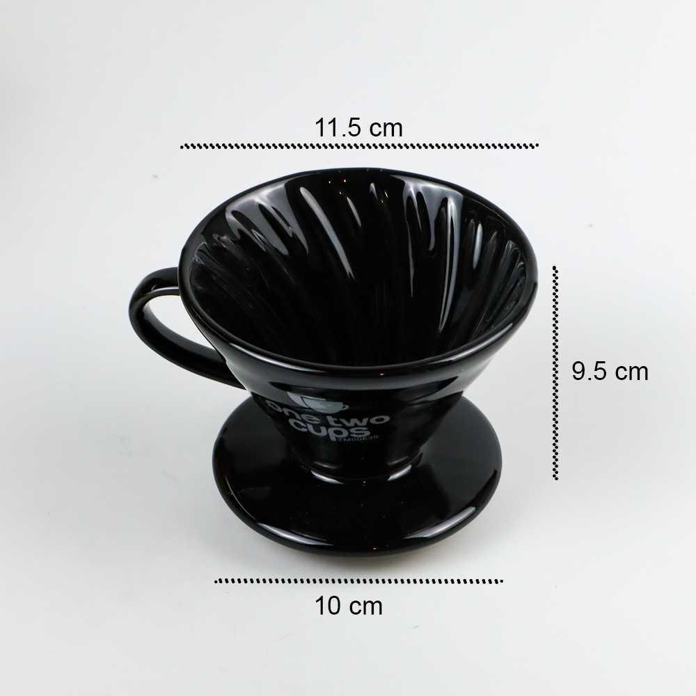 One Two Cups Filter Penyaring Kopi V60 Glass Filter Dripper ZM00639 Mesin Kopi Espresso Alat Kopi Mesin Espresso Nespresso Mesin Kopi Kapsul Nespresso Capsule Espresso Dolce Gusto Alat Kopi Manual Minipresso Ferrati Ferro Mesin Kopi Otomatis