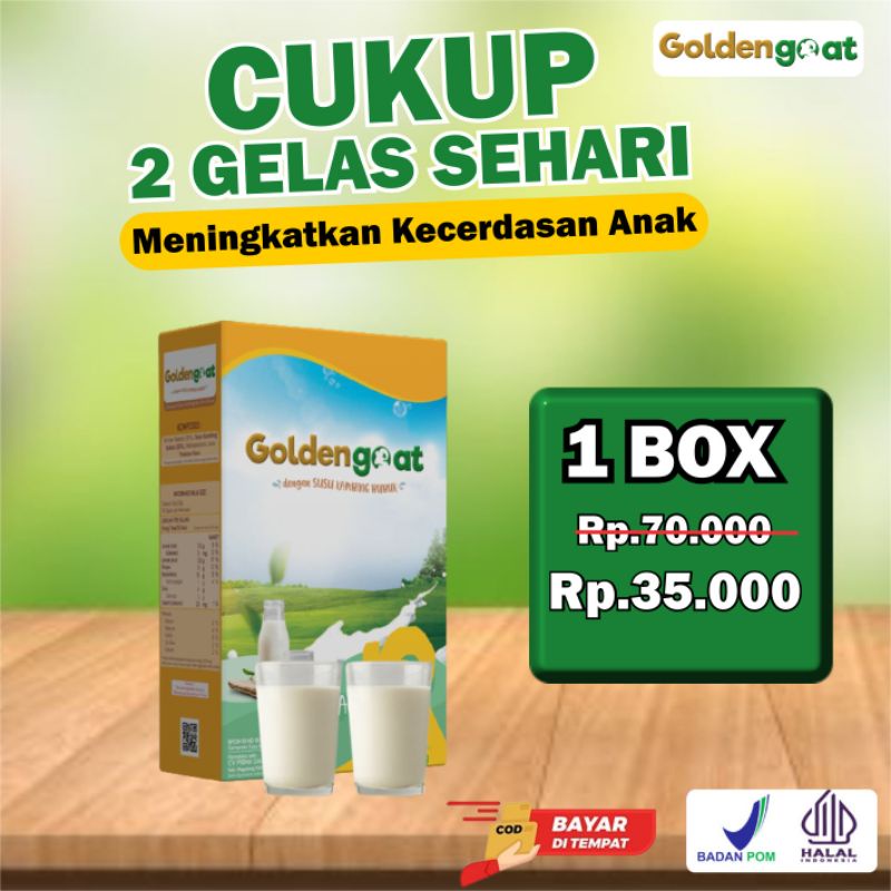 

[SUSU SEHAT] DENGAN 1 BOX GOLDEN GOAT, RASAKAN BANYAK MANFAATNYA