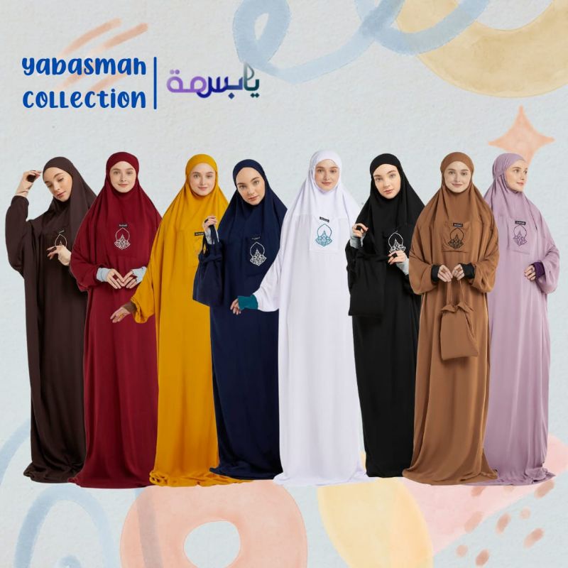 Limited Mukena Dewasa Mukena Basmah Collection Mukena Hadramaut Manset Mukena Terusan Katun Rayon Te