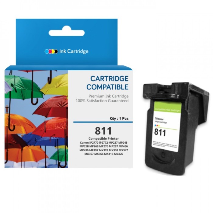 Cartridge Canon 810 Xl + 811 Xl 1Set Ink Canon Ip2770, Ip2772, Mp237 Sae