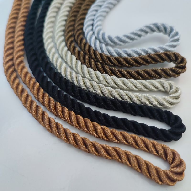 tali kur model tambang. / tali kur gold / tali kur mas dan perak  6mm