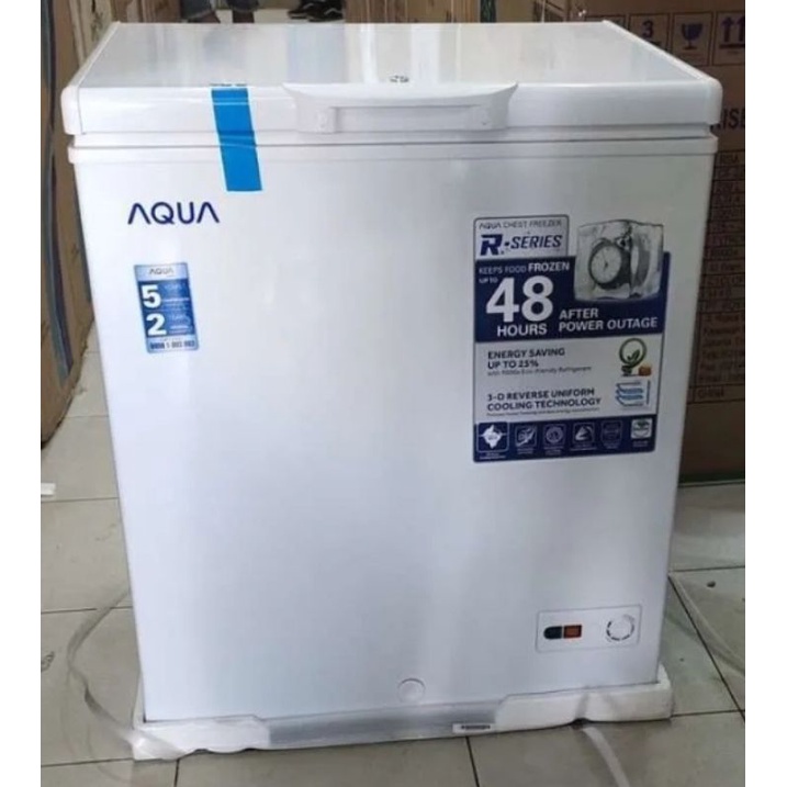 (Khusus Wilayah Palembang) Box Freezer AQUA AQF 150 FR/CHEST FREEZER BOX 150FR LEMARI PEMBEKU (146 LITER) Palembang
