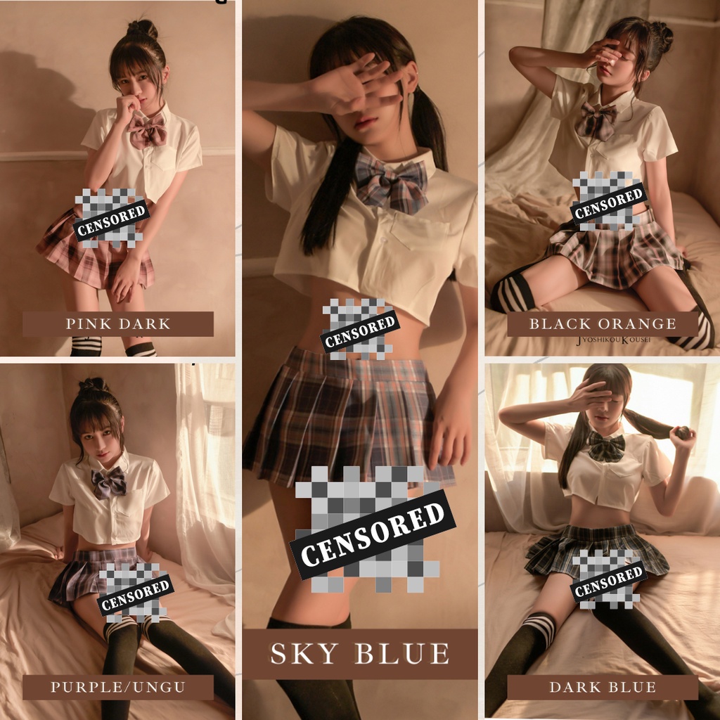 12.12 Sale QQ1605 Lingerie Cosplay Seifuku Costume Cosplay Student Japan Style Murid - Sexy Lingerie by Sexy Kisser