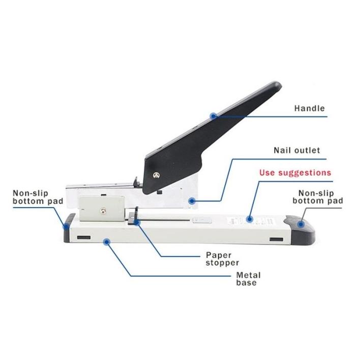 

120 Pages Stapler Besar Heavy Duty Stapler Alat Strapler Heavy Duty len13