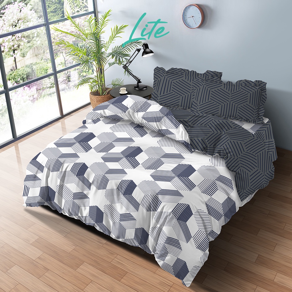 KINTAKUN Bedcover Set Rumbai 180 x 200 Devina LITE Microfiber 39 cm