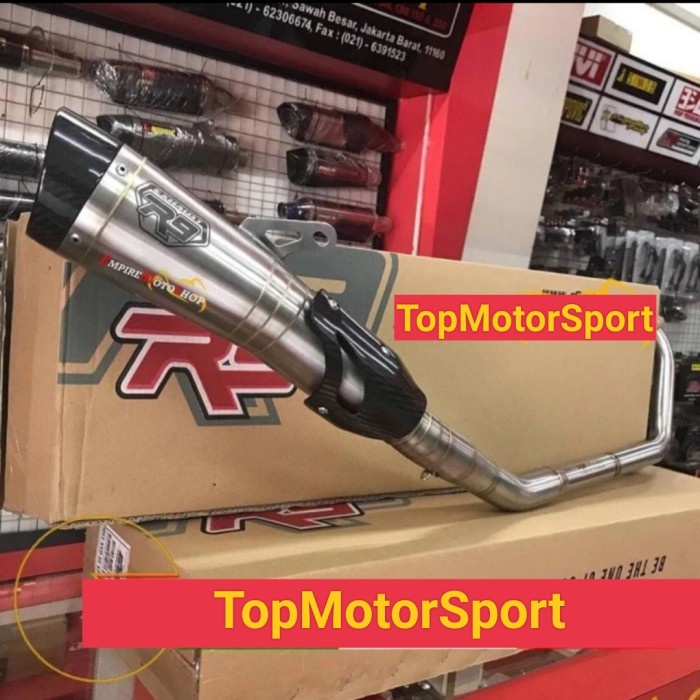 Knalpot R9 H2 Cbr-150/R-15/Gsx/Sonic/Gtr/Vixion/Cb150X Dll Original R9