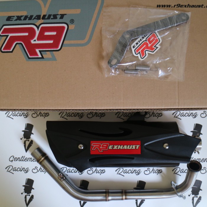 Knalpot Racing Beat Fi / Scoopy Fi - R9 Misano Ss Black Series