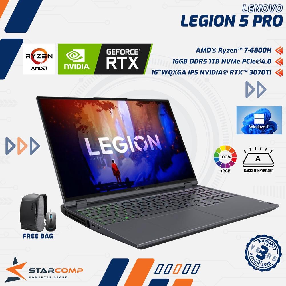 LENOVO Legion 5 Pro Ryzen 7 6800H 1TB SSD 16GB RTX3070Ti 16" WQXGA 240Hz sRGB