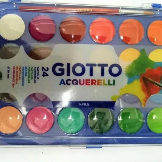 

Terlaris Giotto Acquerelli 24 Warna Watercolor Cake Cat Air Gioto Water Colour