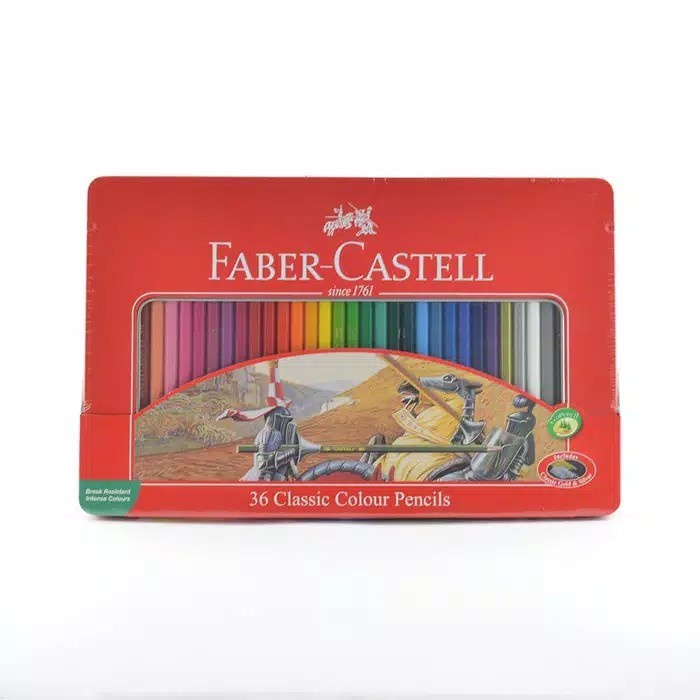 

Terlaris Faber-Castell Classic Colour Pencil Tin Case 36 / Pensil Warna 36