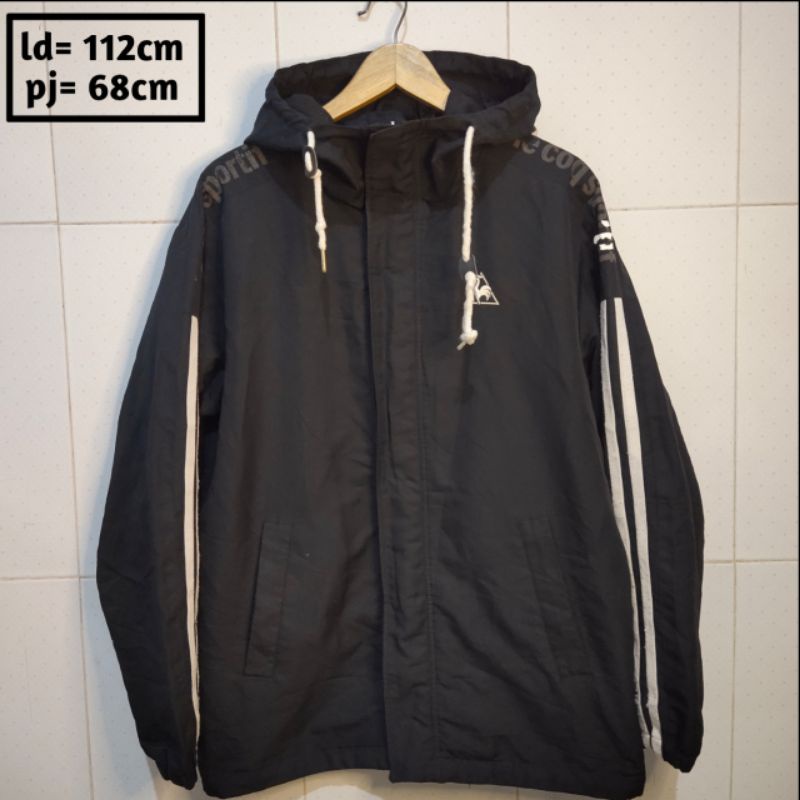LE COQ SPORTIF preloved branded jaket pria wanita cewek cowok thrift pl bekas second jacket parasut 