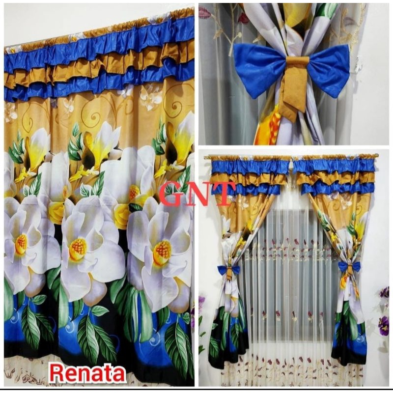 Gorden Pita Serut Rimpel ukuran 100x200