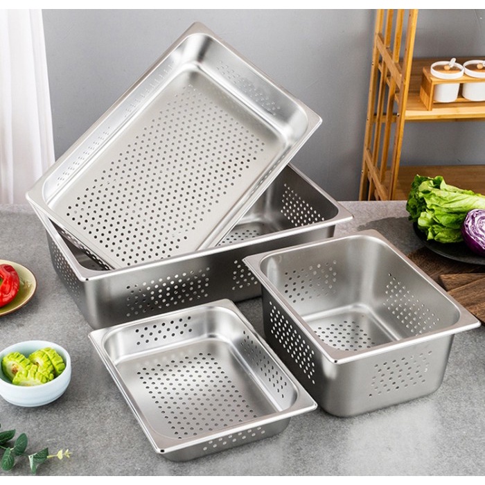 Terlaris Gigaware Perforated Gastronom / Food Pan 1/1 10 Cm #1004-Pf