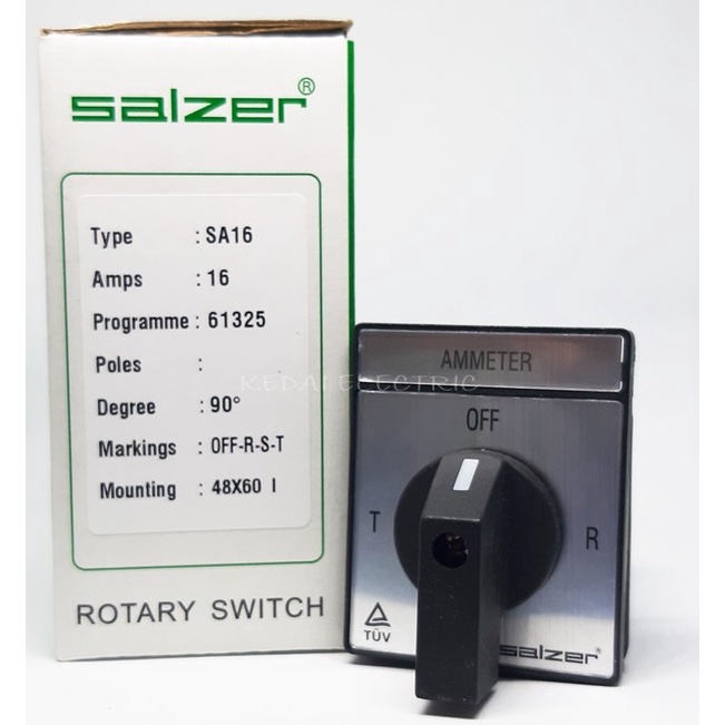 Limu Ampere Selector Switch 16A Salzer Sa16-4-3