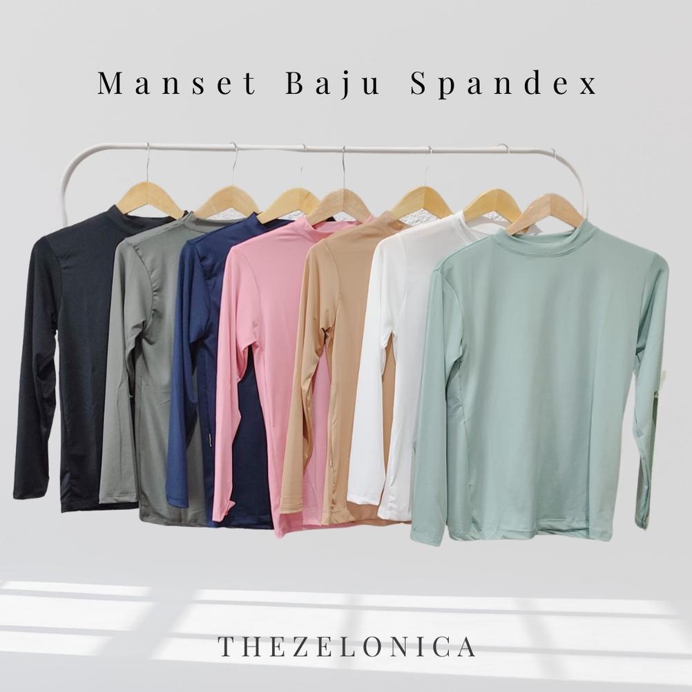 MANSET LENGAN-PANJANG SPANDEK THEZELONICA .