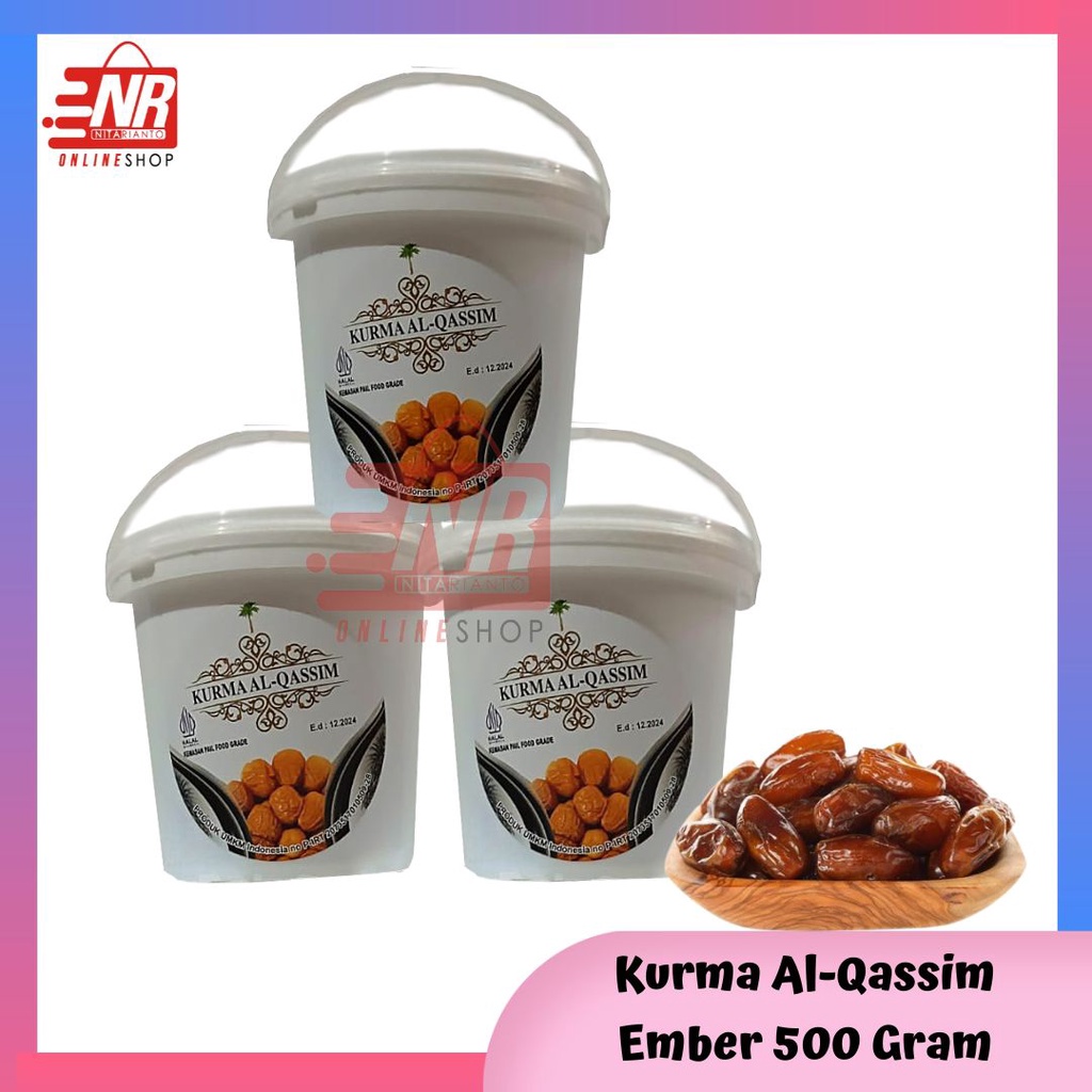 

Kurma Al Qassim Ember 500 Gram / Kurma Al Qaseem / Oleh Oleh Haji Umroh / Buah Kurma / Kurma Ember Toples